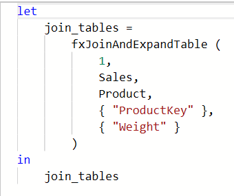 Custom M Function #1: fxJoinAndExpandTable