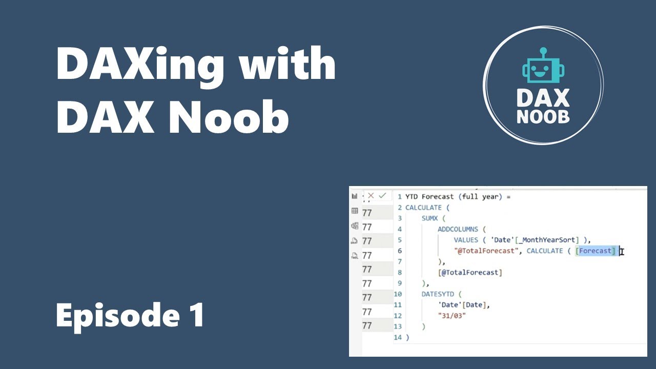 DAXing with DAX Noob: Episode 1