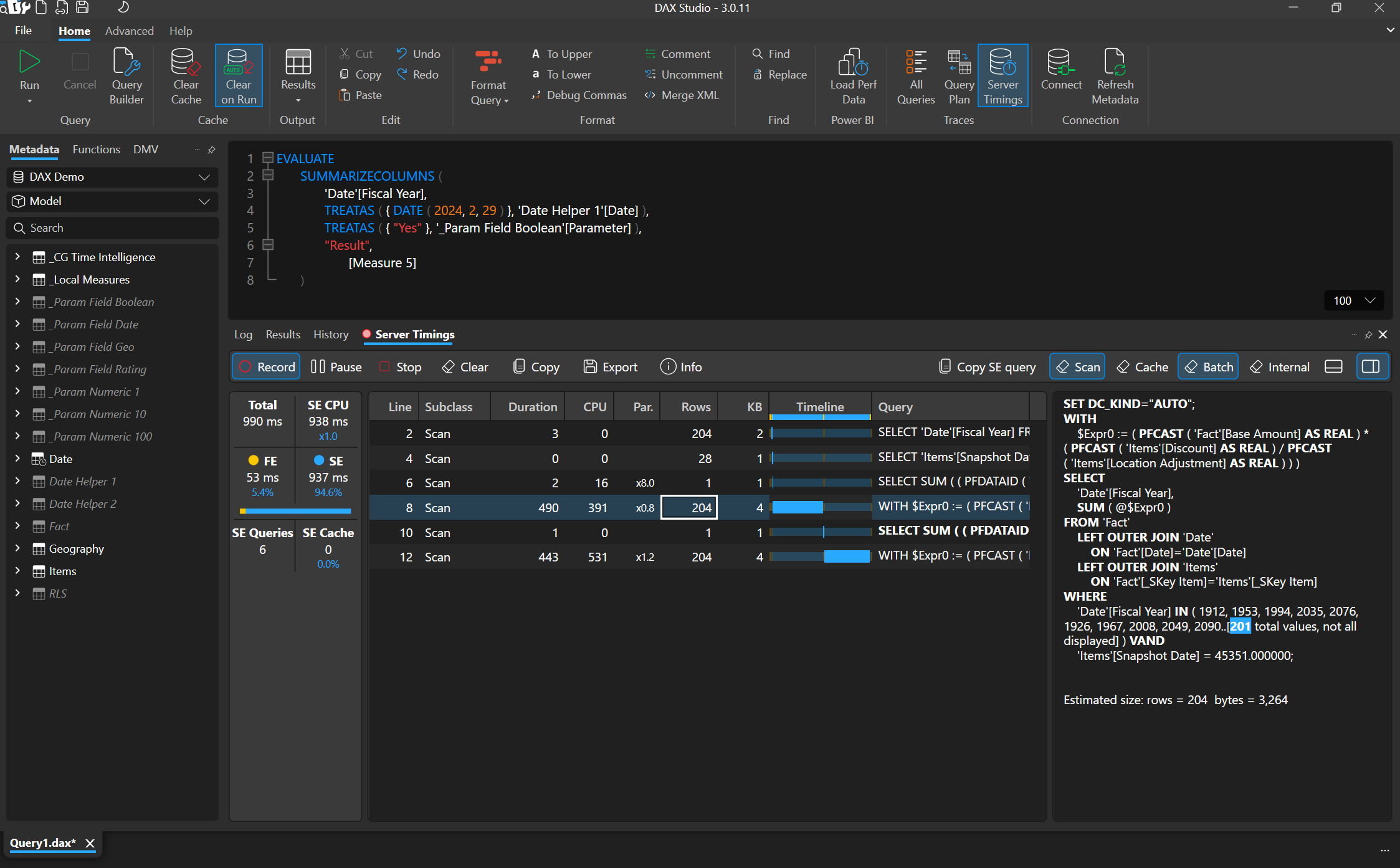 You Don't Know Until You Test It: DAX Optimization
